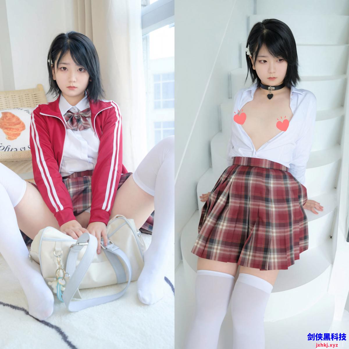 【cos】紧急企划 小枫定制JK白丝绝对领域匡威少女写真[108P+274MB]